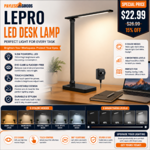 Lepro LED Desk Lamp for Home Office
