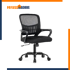 DUMOS Home Office Chair, Ergonomic Computer Desk Chair with Lumbar Support, Breathable Mesh Back, Adjustable Height, Tilt Function & 360° Swivel, Black