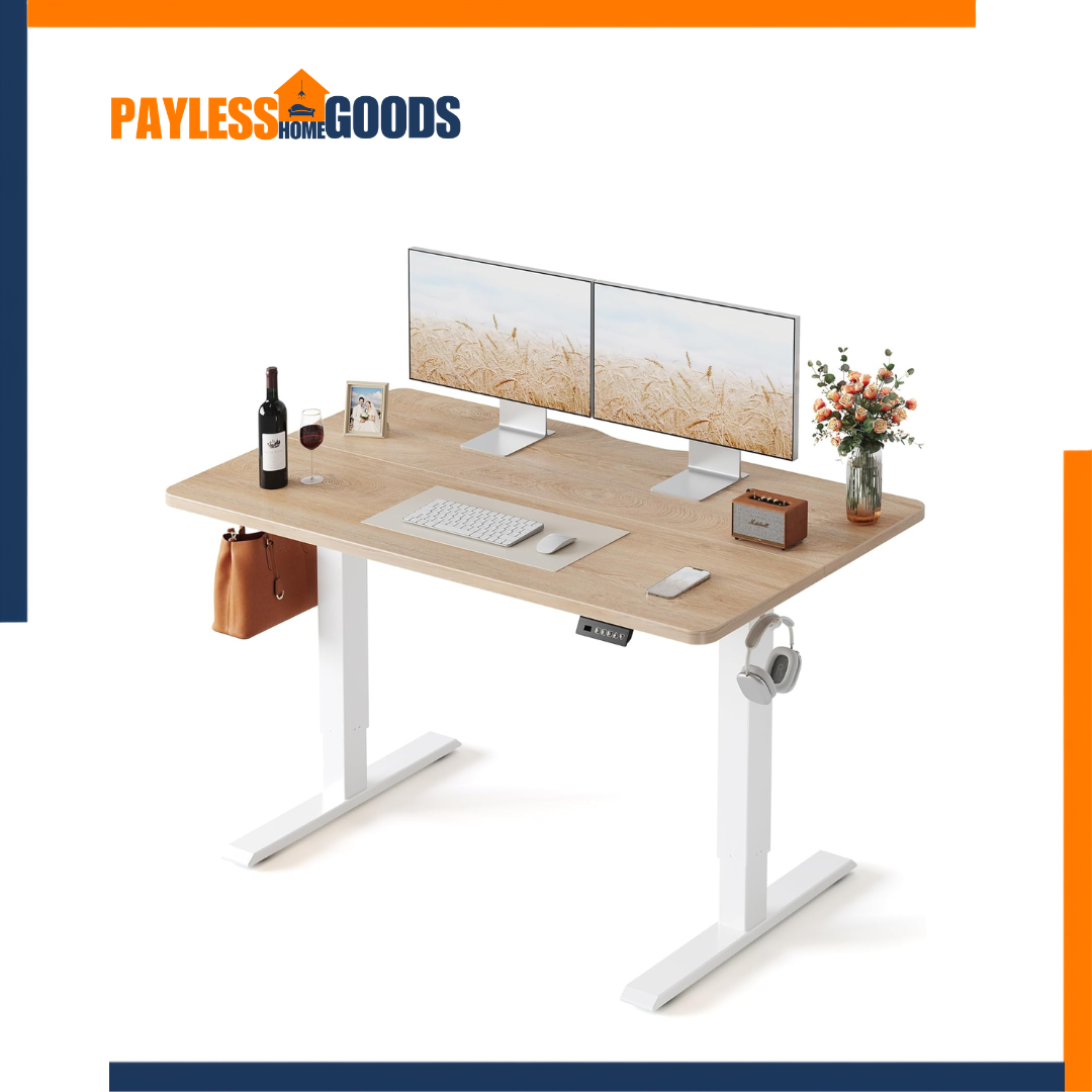 FEZIBO Standing Desk 48 × 24 Inch Electric Height Adjustable FEZIBO Standing Desk 48 × 24 Inch Electric Height Adjustable