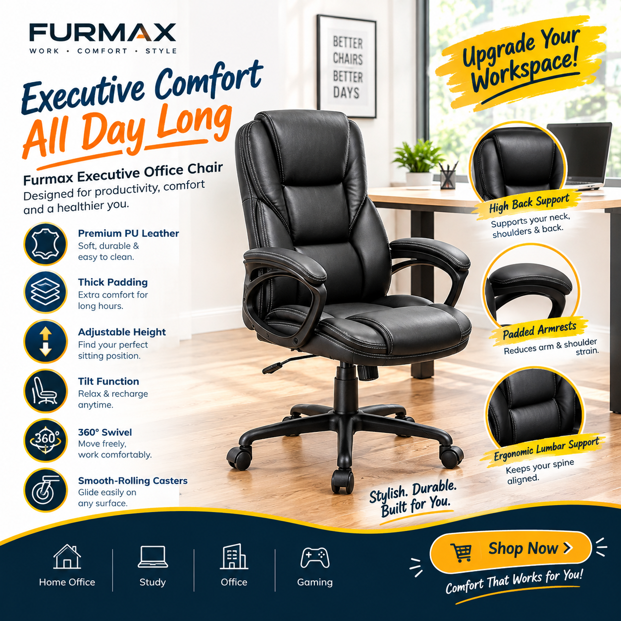 Furmax Executive Office Chair