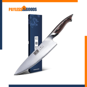 HOSHANHO Kitchen Knife 8 Inch Japanese High Carbon Steel Chef Knife – Professional 10Cr15CoMoV Ultra Sharp Cooking Knife with Ergonomic Pakkawood Handle