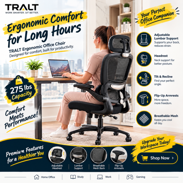 TRALT Ergonomic Office Chair