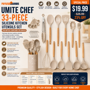 Umite Chef 33-Piece Silicone Kitchen Utensils