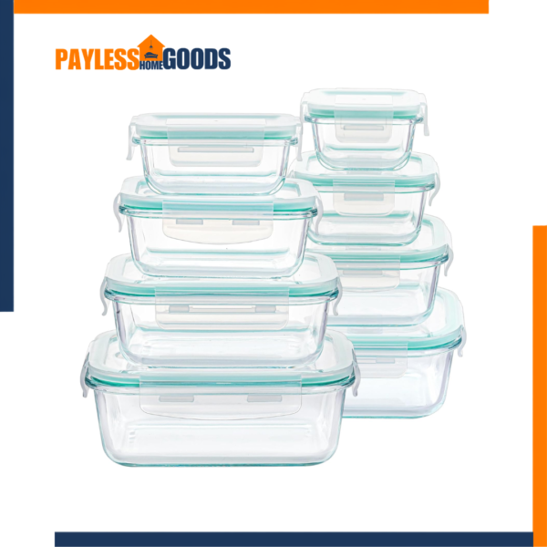 Vtopmart 8 Pack Glass Food Storage Containers