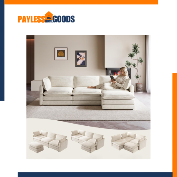 ROWHY 104'' Modular Sectional Cloud Couch