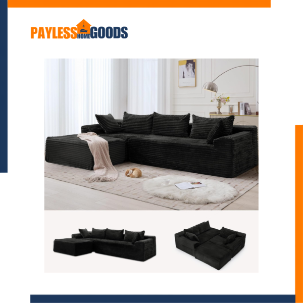 Korser 110-Inch Boneless Modular Sectional Sofa