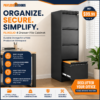 4 Drawer File Cabinet with Lock,