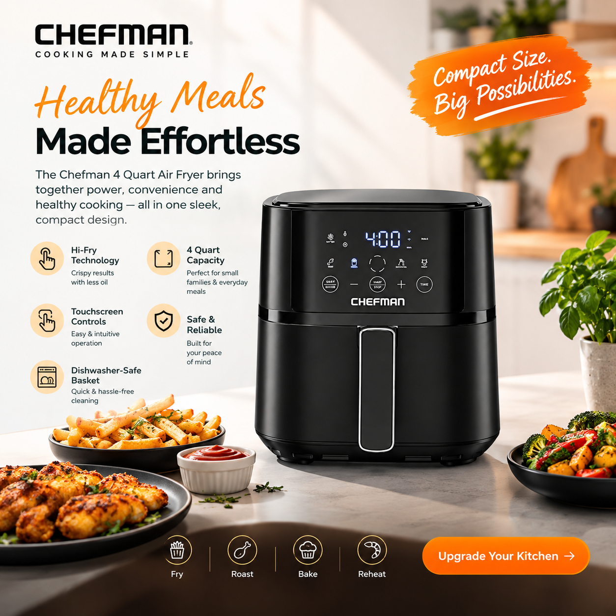 Chefman 4 Quart Air Fryer