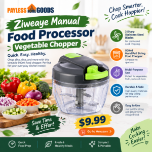 Ziweaye Manual Food Processor Vegetable Chopper