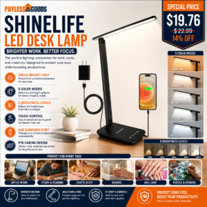 shinelife LED Desk Lamp for Office Home
